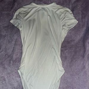 White Solid Body Suit
